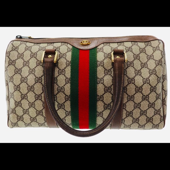 Auth Gucci Webbie Duffel Boston Tote MUST HAVE! - Picture 2 of 8